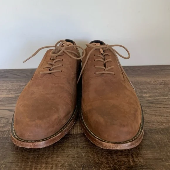 Nisolo Mens Everyday Oxford Brown Leather Lace Up Dress Shoes Size 9.5 - Picture 5 of 6